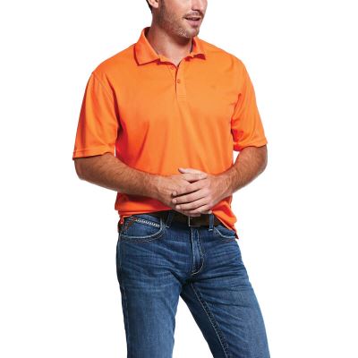 Ariat Western: TEK Polo Hombre - Naranjas (BVSLH5174)